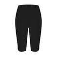 thumbnail image 4 of Leggings Hontri Yoga Pants Women- Women's Quarter Pants 2025 High Waisted Hollow Yoga Quarter Pants Lightweight And Comfortable Quarter Pants Solid Color Soft Casual Pajama Pants Leggings, 4 of 5