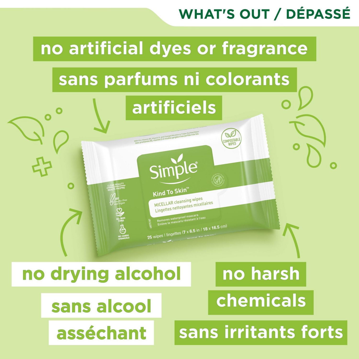 Simple Micellar Facial Wipes