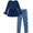 Navy Floral, variant on Arshiner Girls 2 Piece Clothing Set Floral Ruffle Hem Bell Sleeve Top and Leggings Fall Winter Outfits