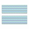 thumbnail image 2 of Harbour Stripe Bench Cushion Set of 2, Brushstroke Lines Backdrop in Several Tones Modern Minimalist Design, Standard Size Foam Pad and Decorative Cover, Royal Blue Seafoam, by Ambesonne, 2 of 4