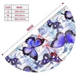 thumbnail image 5 of Kll 30" Christmas Tree Skirt Butterflies Xmas Tree Skirts Mat For New Year Xmas Holiday Party Indoor Outdoor Home Decoration, 5 of 9