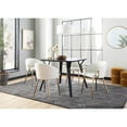 thumbnail image 5 of LumiSource Gold Metal, White PU Claire Chair - Set of 2, 5 of 13