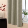 thumbnail image 3 of NANWEI Lino Cortinas Blackout con Aislamiento T&eacute;rmico, 100% Blackout y Ojal Superior Cortina para Rec&aacute;mara y Ventana de Sala, Capa Trasera de Revestimiento Gris, 2 Paneles, 106.6, 3 of 7