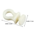 thumbnail image 2 of USHOBE 50 Pcs Rouleaux de Rideau en Plastique avec Fonctionnement Silencieux Curseur de Rideau Bureau, 2 of 8