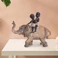 thumbnail image 1 of Estatuilla de , estatua para niños, colecciones de esculturas, manualidades para mesa, sala de estar, decoración del hogar, Soledad Estatua de elefante, 1 of 8