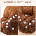 thumbnail image 4 of 40 horquillas para el pelo de novia, horquillas de perlas artificiales, adornos para el pelo de boda con diamantes de imitación, accesorios para el pelo de mujer., 4 of 6