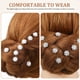 thumbnail image 3 of GOOHOCHY 40 Uds. Horquillas para el pelo de boda, horquillas para el pelo de novia, horquillas en forma de U, horquillas para peinar el cabello con diamantes de imitación, tocado de novia, 3 of 7