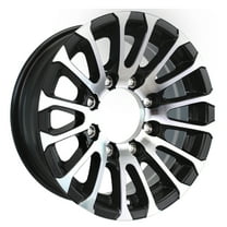eCustomrim Aluminum Trailer Wheel 16X6 16" Avalanche Style 8 Lug On 6.5" Center Rim