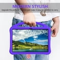 thumbnail image 4 of Dteck Kids Case for Samsung Galaxy Tab S10 FE Plus 13.1 inch (Model SM-X620/X626),Shockproof EVA Case Handle Stand with Shoulder Strap Cover for Galaxy Tab S10 FE+ 2025,Purple, 4 of 7
