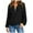 Black, variant on Herrnalise Women's Knitted Crop Tops Ladies Autumn And Winter Loose Top Solid Color Long Sleeve Pullover V Neck Pullover Jumper Sweaters