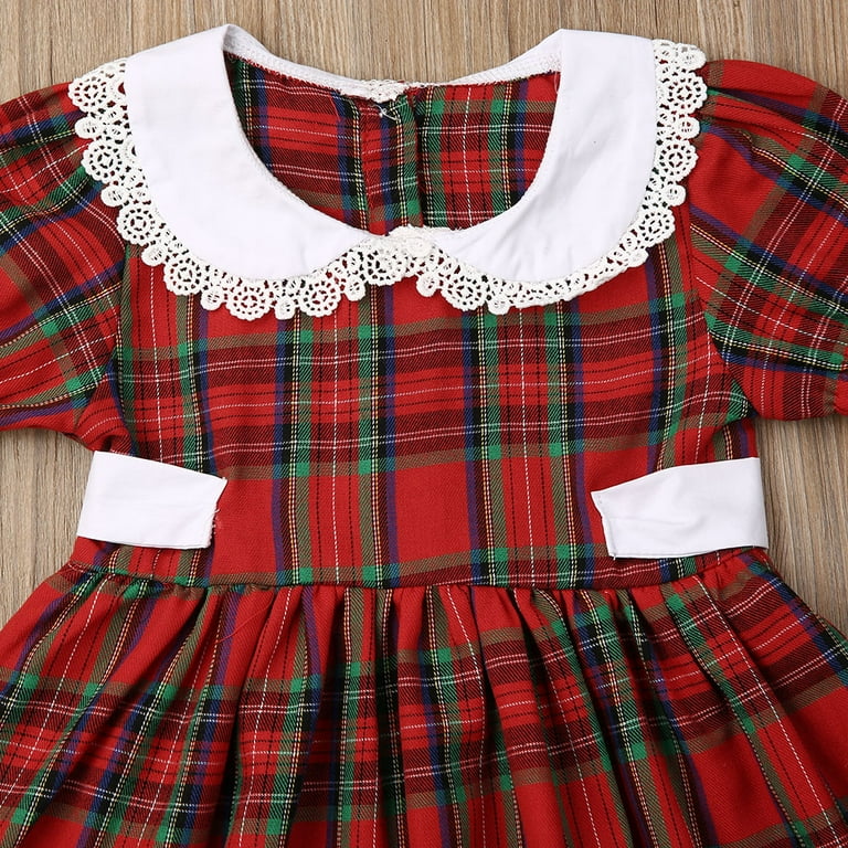 white christmas dresses Christmas Merry Girl's Soft Bamboo Dress