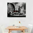 thumbnail image 2 of Nawypu  -  Kitchen Wall Art Whisky Beer Wine Pictures Canvas Prints for Dining Room Bar Decoration Still Life Painting Modern Western Wall Decor Framed Ready to Hang, 2 of 6