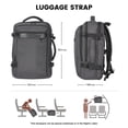 thumbnail image 6 of Smicure Travel carry on Backpack Laptop Business 18.5 Inch Business Slim Sturdy College School Computer Bag.Gray, 6 of 8
