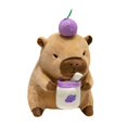 thumbnail image 4 of TISHITA Capybara Toy Cartoon Animal Capybara Stuffed Toy for Teens Gifts 40cm Grape, 4 of 8