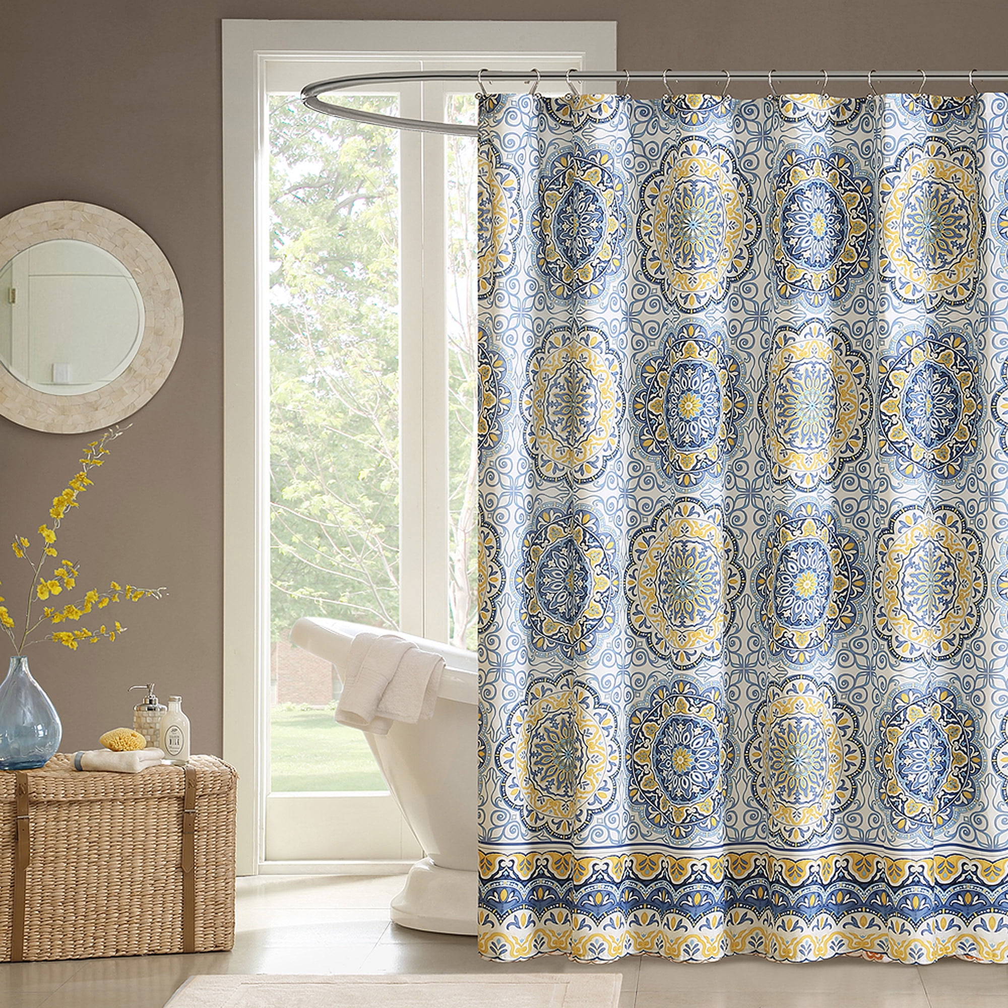 Home Essence Menara Shower Curtain Walmart Com Walmart Com
