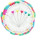 thumbnail image 4 of 216 Pcs Épingles à Coudre avec Têtes en Forme de Cœur, Épingles à Matelasser Droites, Épingle à Tête Croisée, 4 of 7
