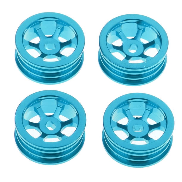 Llantas Hexagonales perfecl de 4 Piezas 19 Mm para RC 1:10 Azul