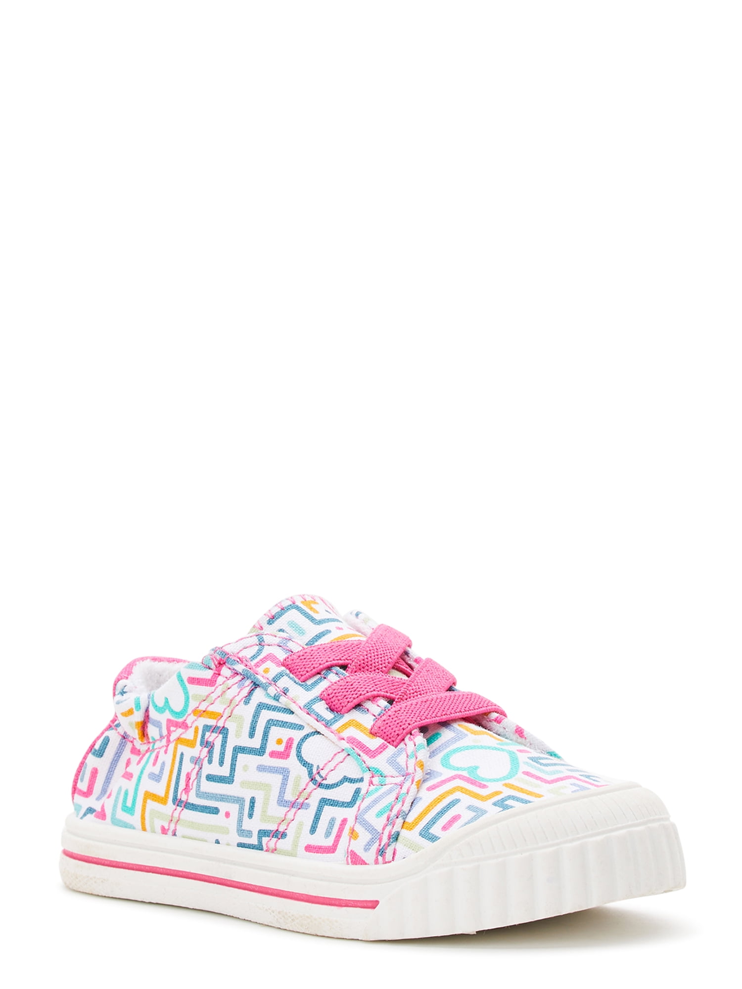 Wonder Nation Toddler Girl Slip-On Casual Bump Toe Sneaker, Sizes 7-12 ...