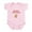 Petal Pink, variant on CafePress - Grandmas Little Peanut Body Suit - Baby Light Bodysuit, Size Newborn - 24 Months