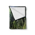 thumbnail image 2 of Natural Cave Soft Flannel Fleece Blanket, Punkevni Cave in Czech Republic European Geological Formation Myst Hole Landscape, Cozy Plush for Indoor and Outdoor Use, 50" x 70", Green, by Ambesonne, 2 of 5