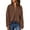 Brown, variant on Plus Size Sweaters Womens Quarter Zip Pullover Fall Fashion Oversized Solid Winter Dressy (XL-5XL)