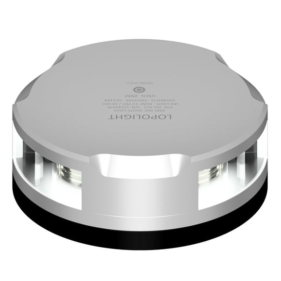 Anchor Light Lopolight, 360 grados, 2 nm, carcasa plateada con base FB
