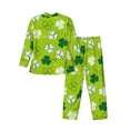 thumbnail image 2 of Kll St Patrick'S Day7 Sleepwear Mens Flannel Pajamas,Long Cotton Pj Set, 2 of 9