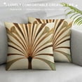 thumbnail image 3 of Qinduosi Decorative Pillowcases of Embroidered Throw Pillow Covers Farmhouse Pillow Cushion Cases Home Decor Square Floral Pillow Case(Brown Leaf) White, 3 of 5