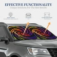 thumbnail image 4 of Daiia A Bright Abstract 2PCS Car Windshield Sun Shade, Foldable Sun Shield for Car Front Window, Auto Sun Blocker Visor Protector Universal for Truck SUV Pickup-Large, 4 of 7