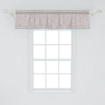 thumbnail image 2 of Abstract Window Valance, Monochrome Simple Design Psychedelic Inspired Geometric Stripe Pattern, Curtain Valance for Kitchen Bedroom with Rod Pocket, 54" X 18", Pale Purpleblue White, by Ambesonne, 2 of 2