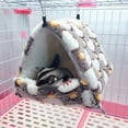 thumbnail image 2 of Dormir roedor peluche casa pequeña hamster hamaca juguete cama cabaña cobayas conejo chinchilla hurón, marrón M Shuxiu Wang 9024719156545, 2 of 5