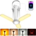 thumbnail image 1 of 10000mAh Battery Capacity Lanterns for Power Outages, 720LM LED Hanging Camping Light for Tent(White), 1 of 5