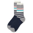 thumbnail image 3 of MeMoi Leg Stripes Bamboo Blend Crew Sock - Mens - Male, 3 of 3