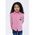 thumbnail image 2 of Hello Kitty Button Down Dress Shirt Plaid Toddler to Big Kid, 2 of 5