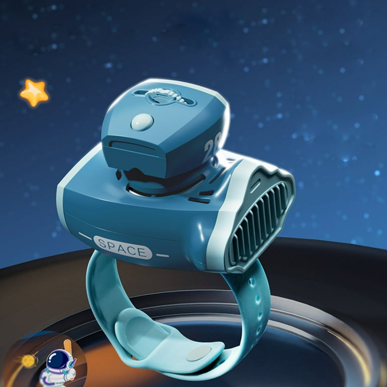 Children s Cartoon Projection Watch Fan Summer Outdoor Portable