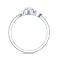 thumbnail image 2 of Rosec Jewels Lab Grown Diamond Floral Ring | Promise Engagement Ring with Halo (EF-VS Quality), 925 Sterling Silver, US 4.00, 2 of 8