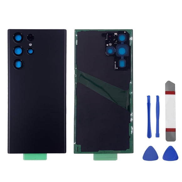 Reemplazo de cristal trasero para Samsung Galaxy S22 Ultra Black