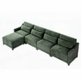 thumbnail image 6 of Exquisite Four-seater Sofa with Chenille Fabric & Ergonomic Design, 6 of 11