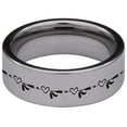 thumbnail image 4 of Arrow Heart Tungsten Carbide Ring, 4 of 9