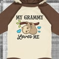 thumbnail image 4 of Inktastic My Grammy Loves Me with Sloth and Hearts Boys or Girls Long Sleeve Baby Bodysuit, 4 of 5