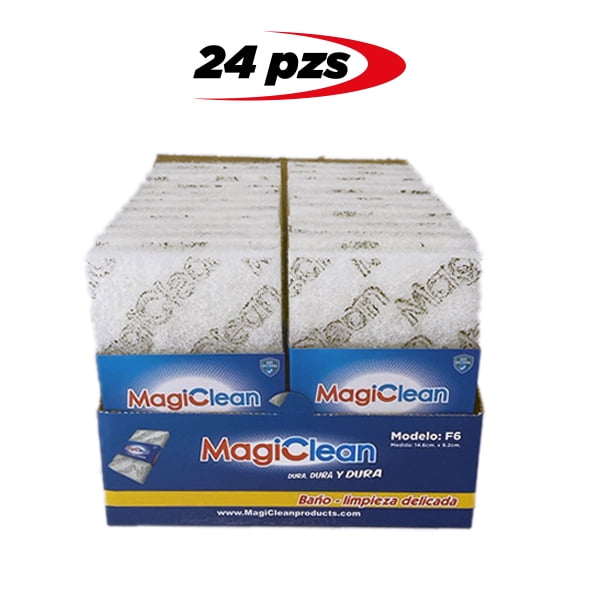 Fibra Blanca Baños Limpieza Delicada 24 pza Magiclean