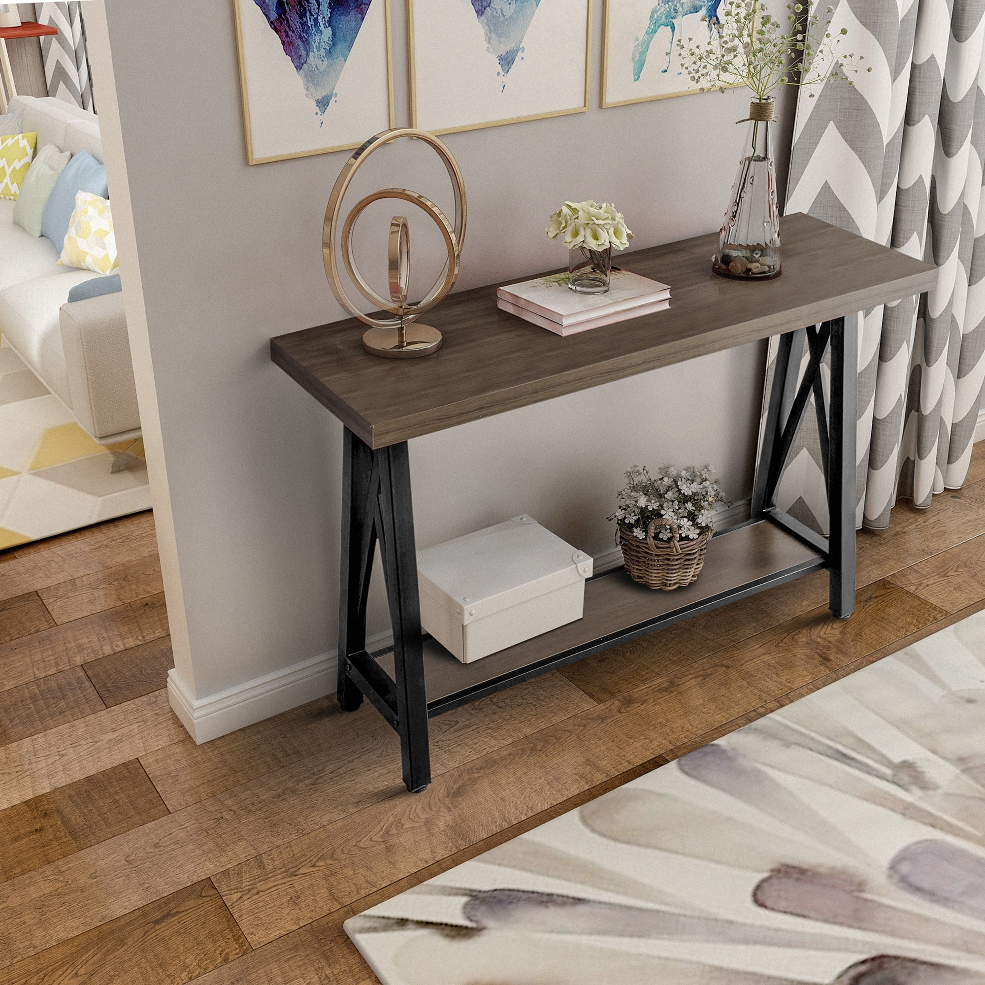 Harper Bright Designs  Accent  Console Sofa  Table  With 