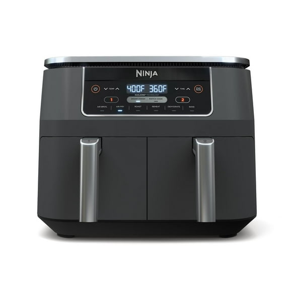 Ninja DZ201C, Foodi 6-in-1, 8-Qt. 2-Basket Air Fryer with DualZone Technology, Black, 1690W