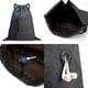 thumbnail image 4 of Minnieouse empacable con cordón Bolsillo lateral Auricular Agujero Monedero ajustable Llave Bolsa para teléfono móvil Camping Viajar Envolturas para manijas de equipaje Azul oscuro, 4 of 6
