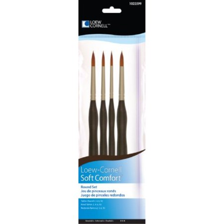 Loew Cornell 1023599 Soft Comfort Round Brush Set Walmart Com