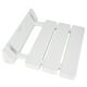 thumbnail image 3 of Asiento de ducha abatible de pared, banco de baño plegable para uso doméstico en sauna, color blanco, 3 of 14