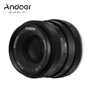 Andoer 50mm F1.8 Digital Camera Lens Large Aperture APS-C Frame Multilayer Film Coating Mirrorless Camera Lens Compatible with Sony NEX3/ NEX5/ NEX7/ A6500/ A6300/ A6100/ A6000/ A5000/ A33/ A35 E-Moun