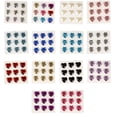 thumbnail image 3 of Billuyoard 10 hojas de pegatinas de diamantes de imitación, calcomanías acrílicas de mano para niños, estudiante tridimensional DIY, amor, corazón, Artesanía Azul oscuro, 3 of 6