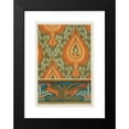 thumbnail image 2 of Maurice Pillard Verneuil 11x14 Black Modern Framed Museum Art Print Titled - Eagles and Oak, Wallpaper. Antelopes, Tigers, Cacti and Palm Trees, Border. (1897), 2 of 5