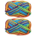thumbnail image 2 of 2 unidades de hilo artesanal de colores vibrantes para tejer y hacer ganchillo., 2 of 7